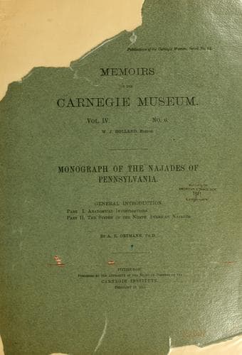 Monograph of the naiades of Pennsylvania ..