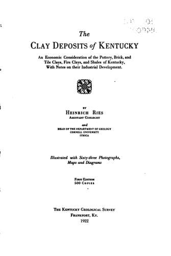 The clay deposits of Kentucky