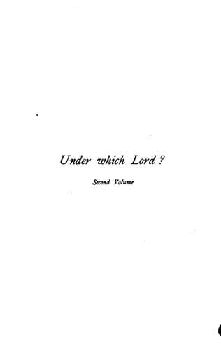 Cover image for Under which lord?