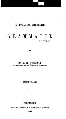 Mittelhochdeutsche Grammatik