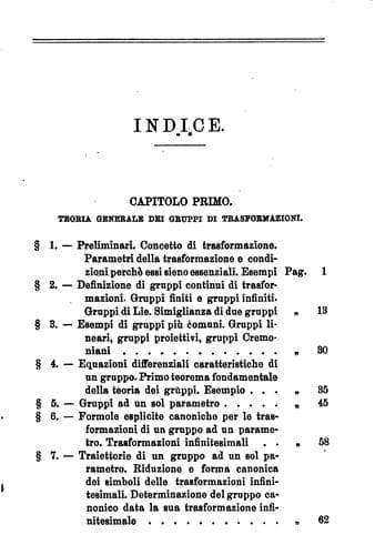 I gruppi continui di trasformazioni