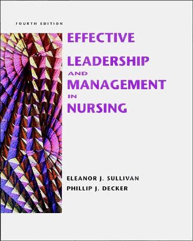 Cover image for Effective leadership and management in nursing