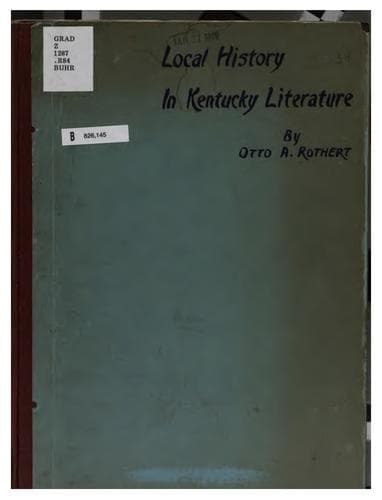 Local history in Kentucky literature