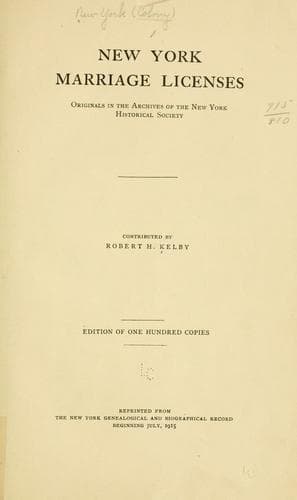 New York marriage licenses