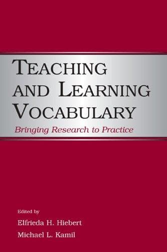 Cover image for Teaching and Learning Vocabulary