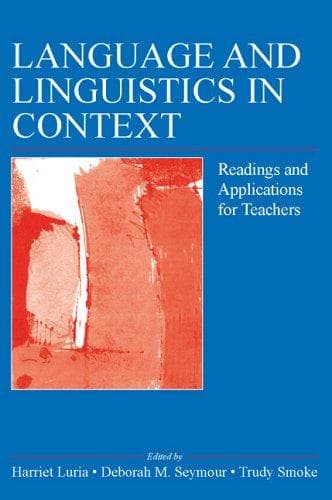 Cover image for Language and Linguistics in Context
