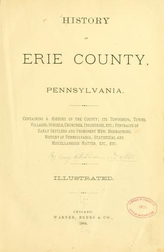 History of Erie county, Pennsylvania