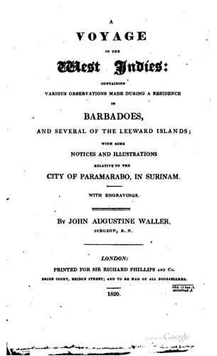 A voyage in the West Indies