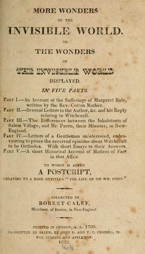 More wonders of the invisible world