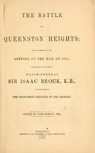 The battle of Queenston Heights