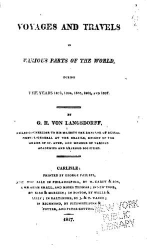 Voyages and travels in various parts of the world