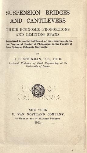 Suspension bridges and cantilevers
