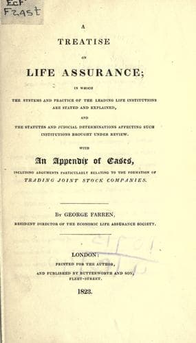 A treatise on life assurance