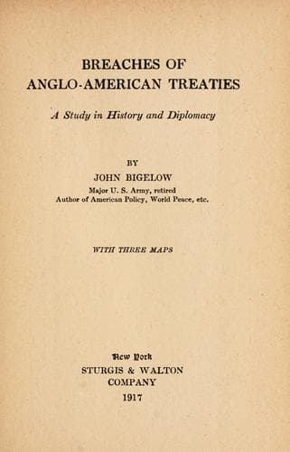 Breaches of Anglo-American treaties