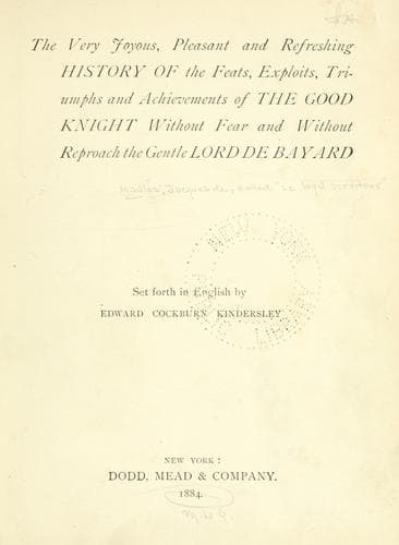 The very joyous, pleasant and refreshing history of the feats, exploits, triumphs and atchievements of the good knight