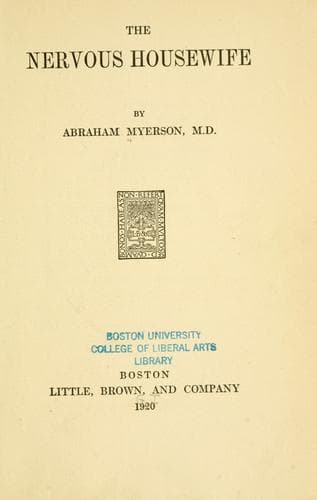 Cover image for The nervous housewife