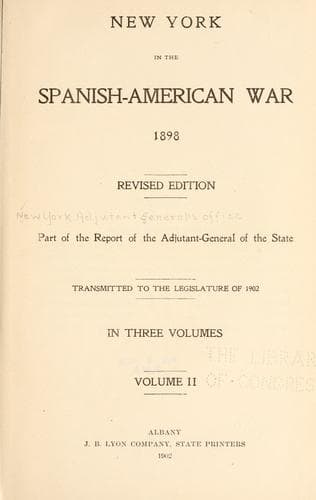 New York in the Spanish-American war 1898
