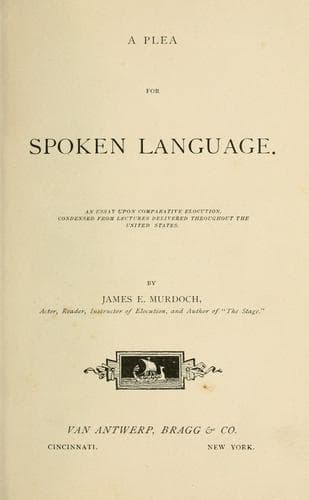 A plea for spoken language