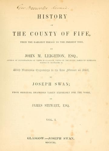 History of the county of Fife