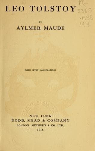 Cover image for Leo Tolstoy