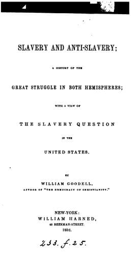 Slavery and anti-slavery