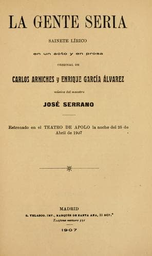 La gente seria
