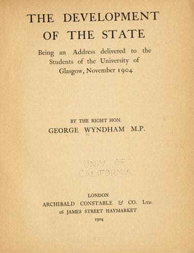The development of the state
