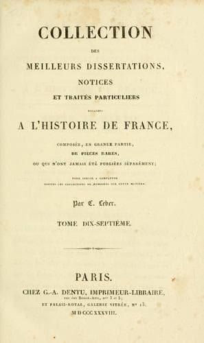 Collection des meilleurs dissertations