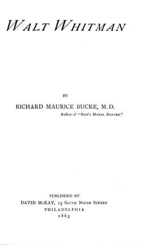 Cover image for Walt Whitman