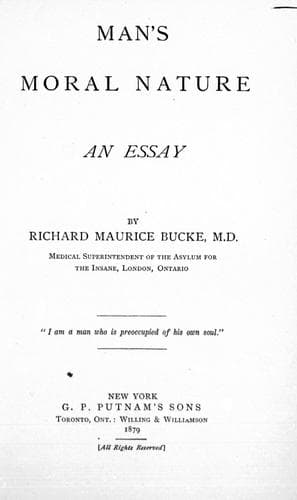 Cover image for Man's moral nature