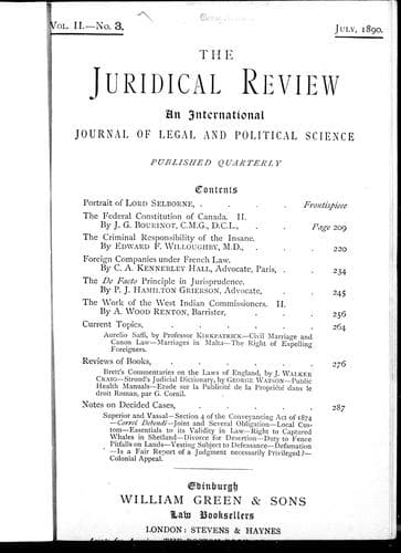 Cover image for The federal constitution of Canada