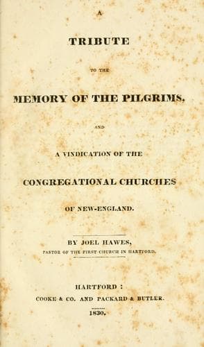 A tribute to the memory of the Pilgrims