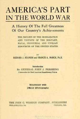 America's part in the world war