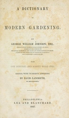A dictionary of modern gardening
