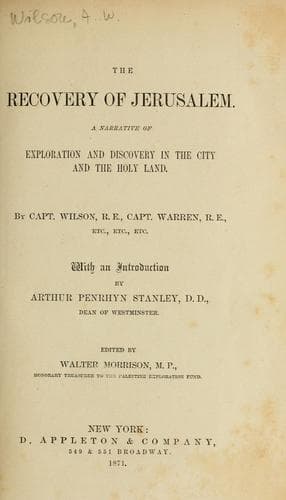 The recovery of Jerusalem