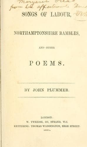 Songs of labour ; Northamptonshire rambles