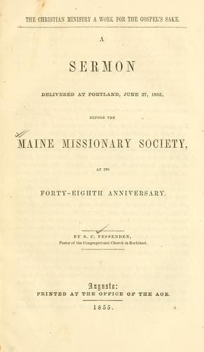 The Christian ministry