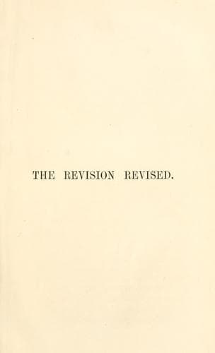 The revision revised