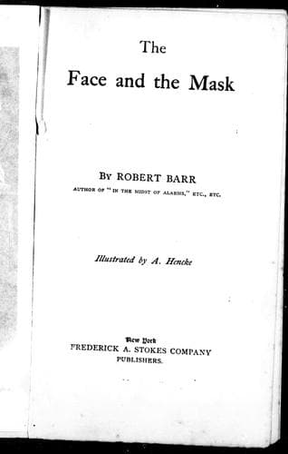 Cover image for The face and the mask