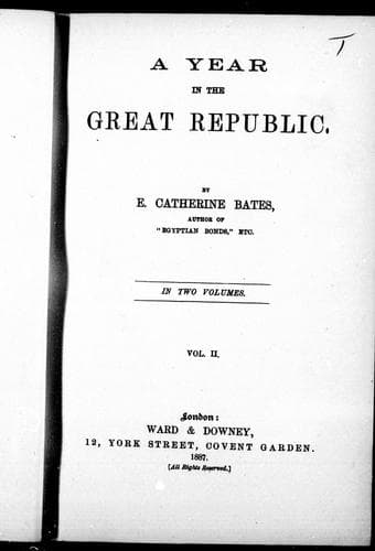 Cover image for A year in the great republic
