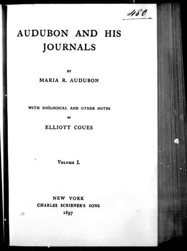 Cover image for Audubon and his journals