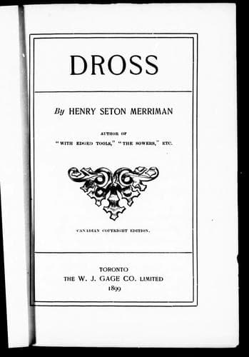 Cover image for Dross