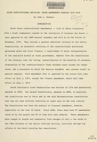 State constitutional revision