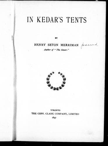 Cover image for In Kedar's tents