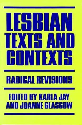 Cover image for Lesbian texts and contexts