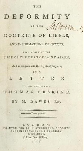 The deformity of the doctrine of libels, and informations ex officio
