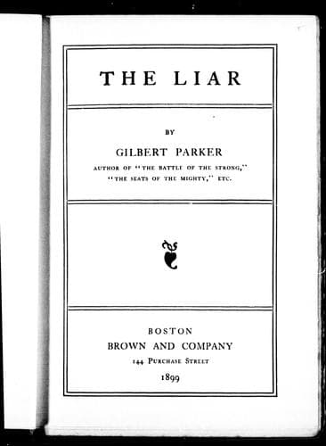 Cover image for The liar