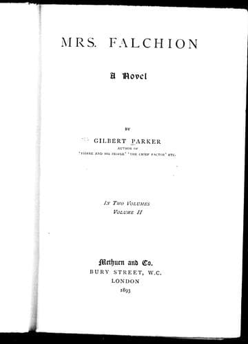 Cover image for Mrs. Falchion