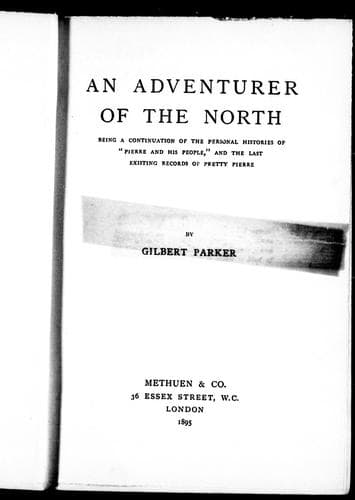 Cover image for An adventurer of the North