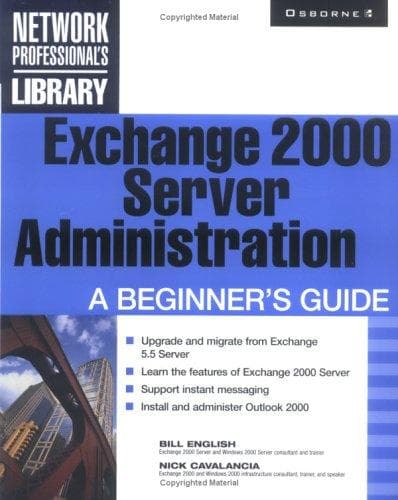 Cover image for Exchange 2000 server administration